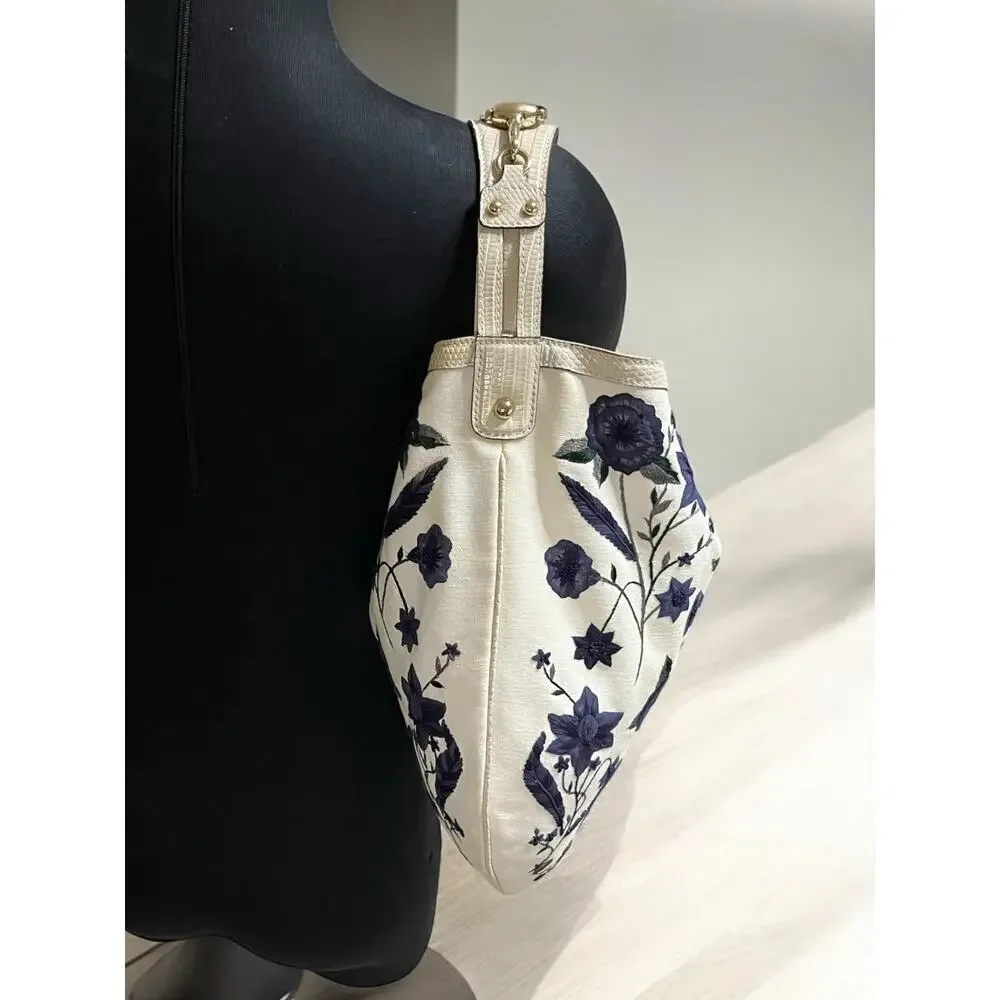 GUCCI 171295 Flora Wave Hobo Bag